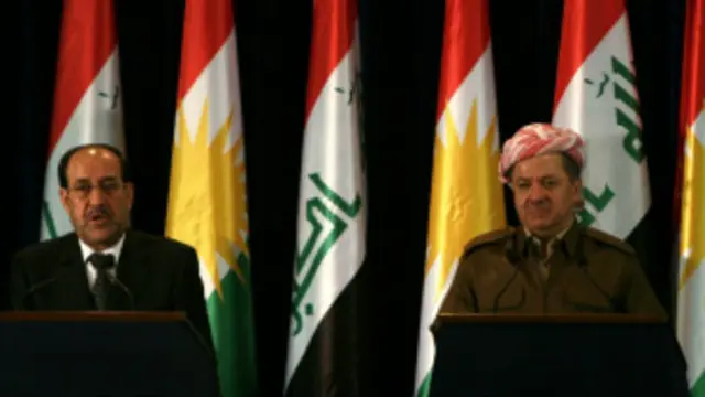 المالكي وبرزاني