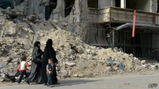 Сирийские женщины в Алеппо