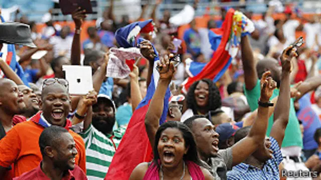 Hinchas haitianos