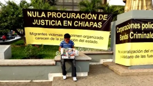 Niño migrante centroamericano en Tapachula, Chiapas