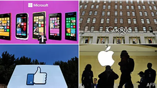 Logos de empresas de internet