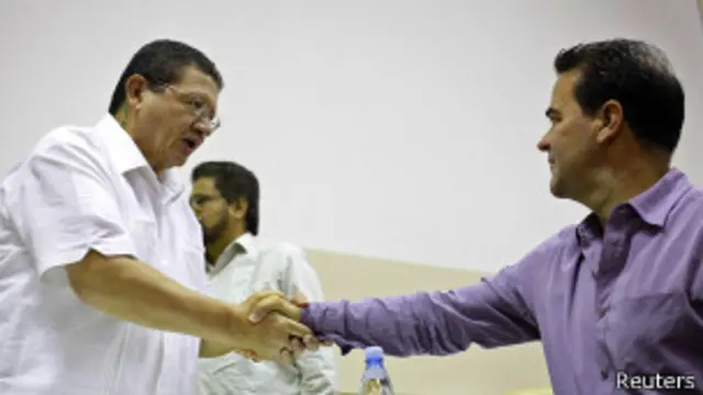 Pablo Catatumbo en el diálogo de paz de La Habana