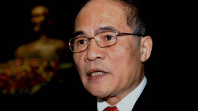 Chủ tịch Quốc hội Việt Nam, ông Nguyễn Sinh Hùng