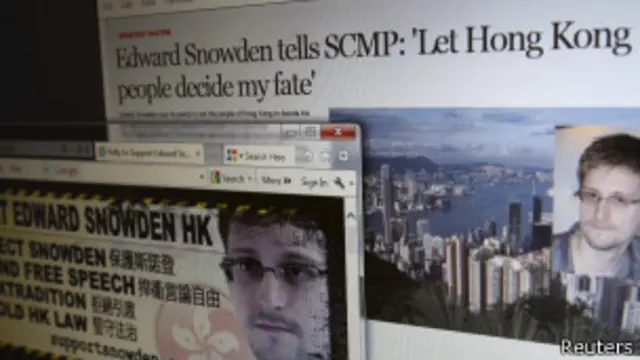 Газета с интервью Эдварда Сноудена