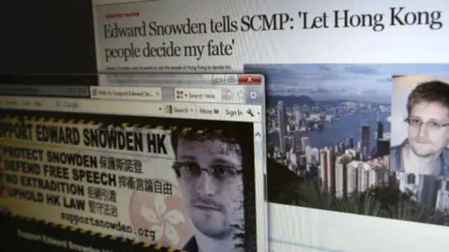 Ông Snowden trên báo Hong Kong