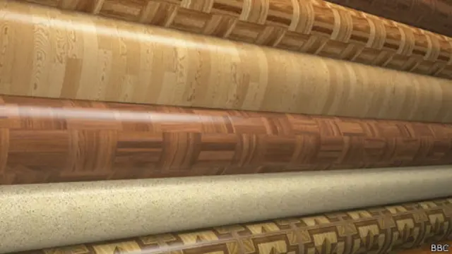 Скевоморфізм в дії: лінолеум, що імітує дерев'яну підлогу