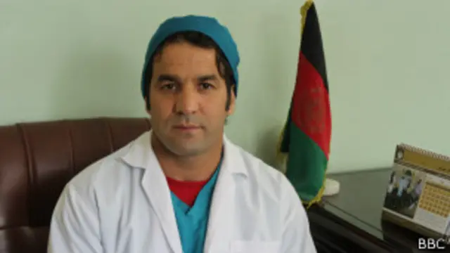 دکتر ظاهر می‌گوید هنوز هم اجسادی در این شفاخانه هستند که کسی برای بردن آنها نیامده