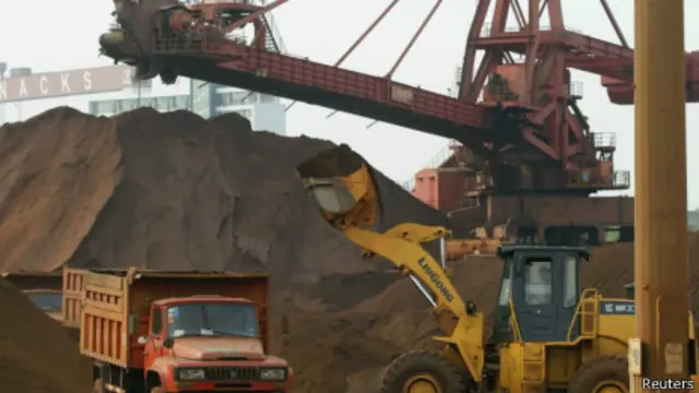 鐵礦石到南通港卸貨