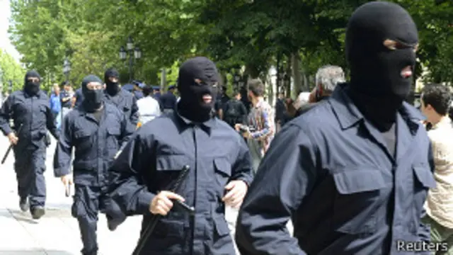 Грузинские полицейские в масках (17 мая 2013 года)