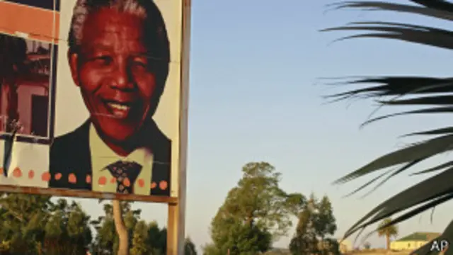 Плакат с Нельсоном Манделой