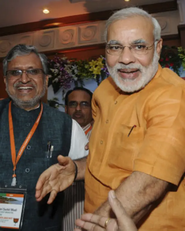 नरेन्द्र मोदी-सुशील मोदी (फ़ाइल)