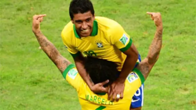 برازیل کی جانب کھیل کے تیسرے منٹ میں نوجوان کھلاڑی سٹرائیکر نیمرنے پہلا گول کیا