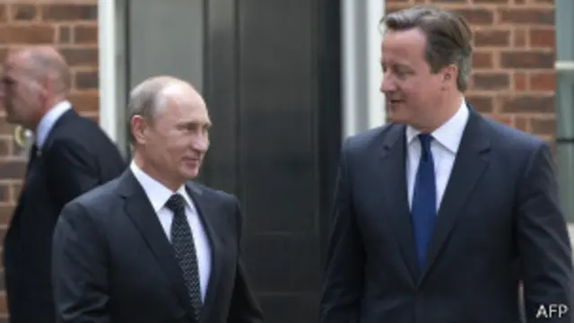 Дэвид Кэмерон и Владимир Путин