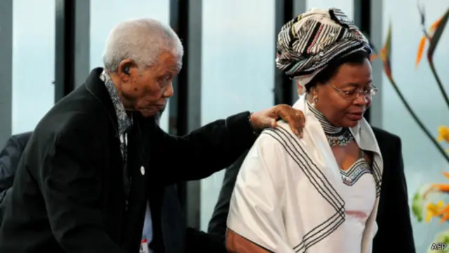 Nelson Mandela dan Graca Machel 