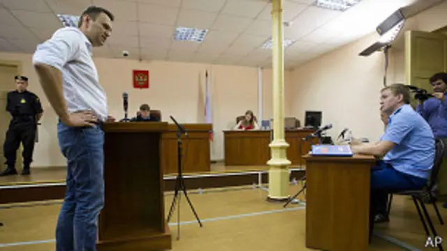 Алексей Навальный в суде