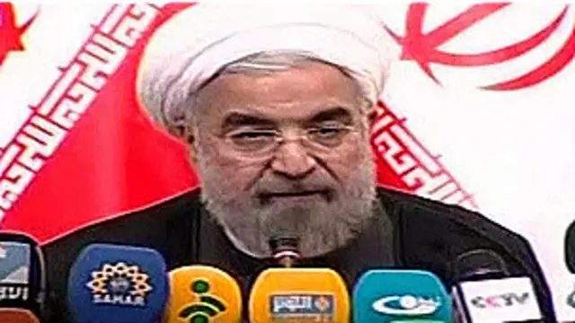 ښاغلي روحاني دا و نه منله چې گواکې ايران د عراقي ځواکونو دفاعي تدابيرو پياوړي کولو لپاره هغه هېواد ته ځواکونه استولي دي