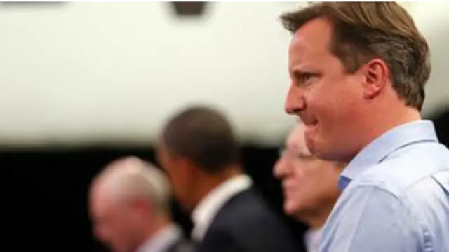 卡梅伦和G8首脑