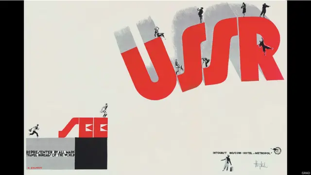 плакат Генри Милнера по мотивам оригинала Николая Жукова "See USSR"