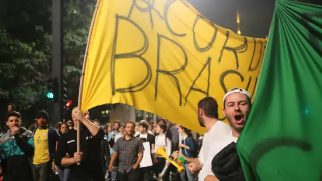 O grito do manifestante no centro de São Paulo capturado por André da Silva Moreira.