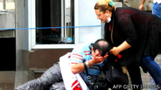 Afectados por gas lacrimógeno en Turquía. La brasileña Condor Non-Lethal Technologies es una de las principales suministradoras a este país.