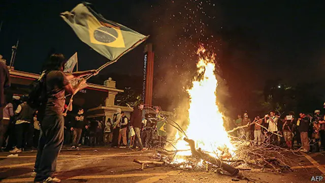 Manifestación en Brasil