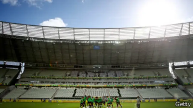 Castelão, em Fortaleza, em treino da seleção (Getty)