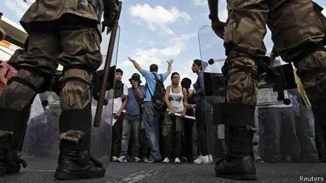 Manifestación en Brasil