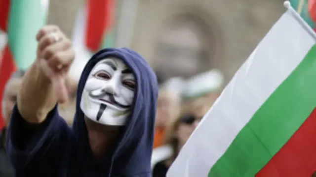 Protesto na Bulgária