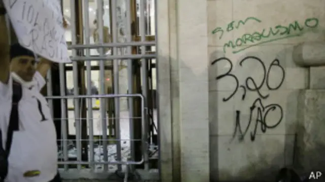 Manifestante em São Paulo (AP)