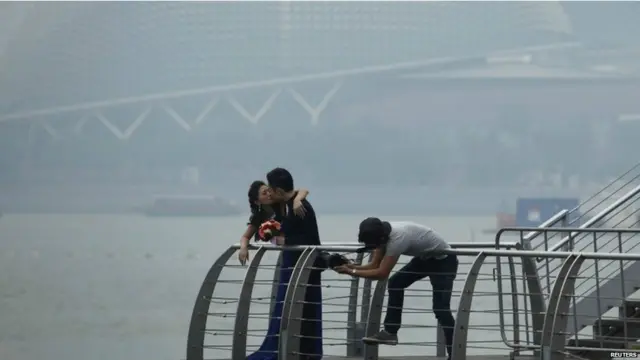 सिंगापुर, कोहरा, कुहासा, धुआँ, धुँध