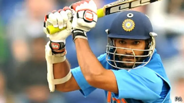 शिखर धवन ने रोहित शर्मा के साथ सधी हुई शुरुआत की.