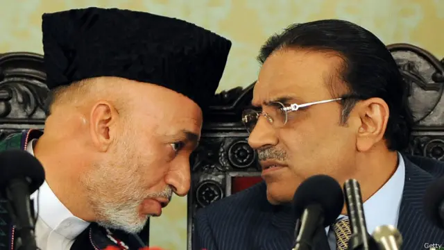 हामिद करज़ई, आसिफ अली ज़रदारी