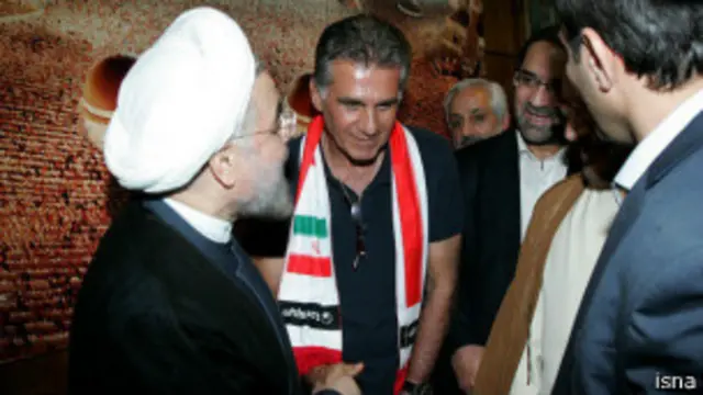 حسن روحانی در دیدار با اعضای تیم ملی فوتبال ایران