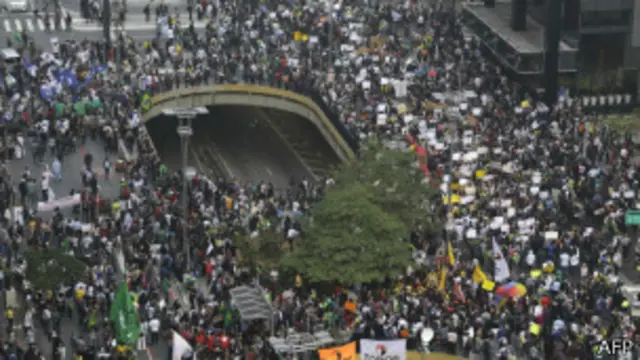 برازیل میں مظاہرے کرایوں میں اضافے کے بعد شروع ہوئے