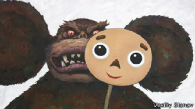 Фрагмент плаката Василия Слонова из серии Welcome! Sochi 2014