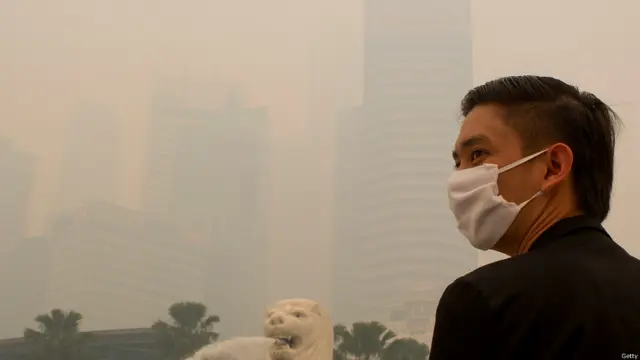 وكان رئيس وزراء سنغافورة لي هسينغ لونغ قد حذر الخميس من أن الضباب الدخاني سيظل في مكانه لعدة أسابيع. 