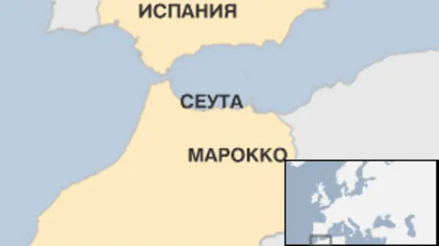 Карта Сеуты