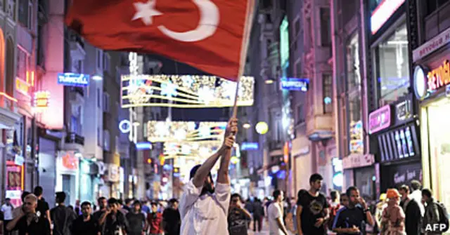 Protesto em Istambul. Crédito: AFP