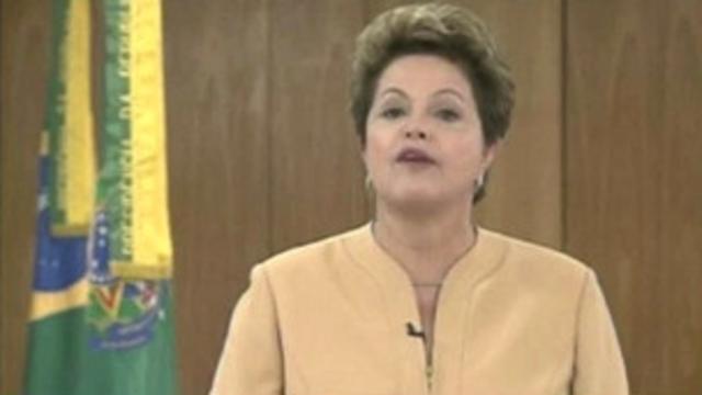 Dilma em discurso na sexta