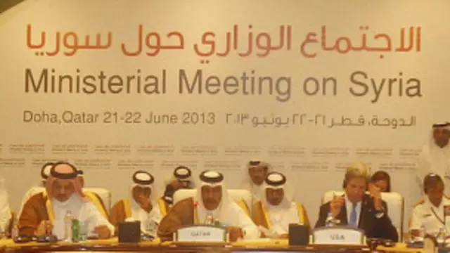 Friends of Syria အစည်းအဝေး ကာတာမှာ ကျင်းပ