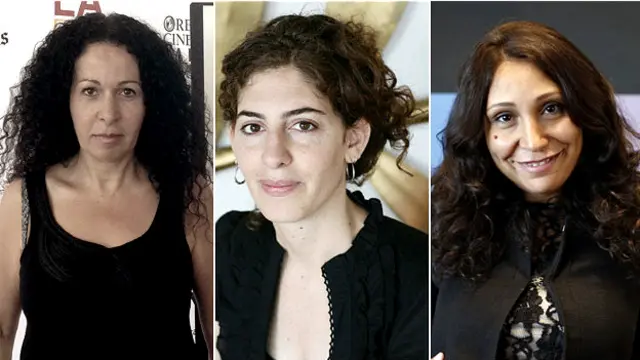 از راست: حیفا المنصور، آن ماری جاسر، ناهید سروستانی