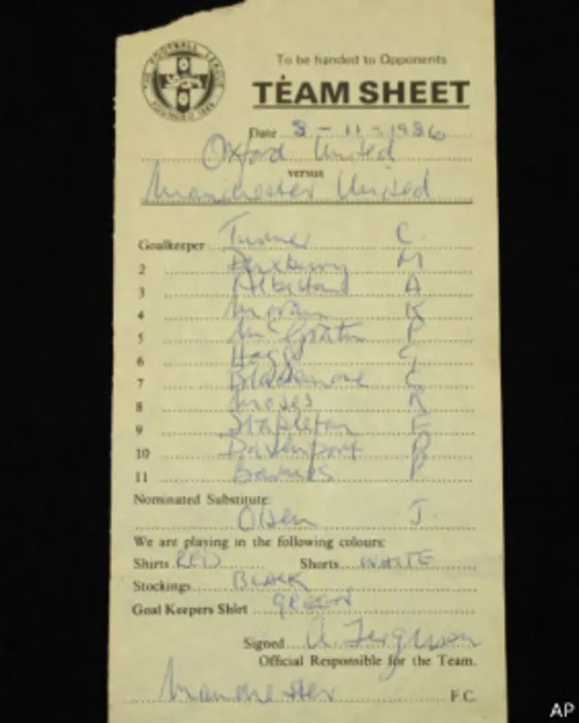 فهرست تیم منچستر یونایتد با امضای آلکس فرگوسن