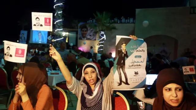 عساف کی جیت کے بعد فلسطینی علاقوں میں خوشیاں منائی گئیں۔