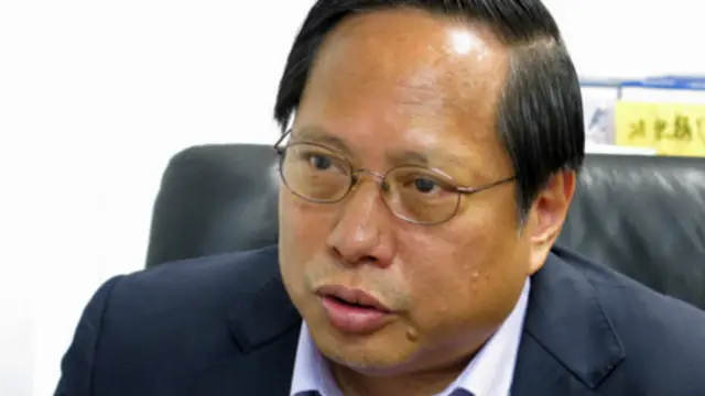 何俊仁接受BBC采访(BBC中文网图片24/6/2013)