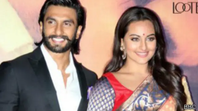 'लुटेरा' के प्रमोशन के मौके पर रणवीर सिंह और सोनाक्षी सिन्हा.