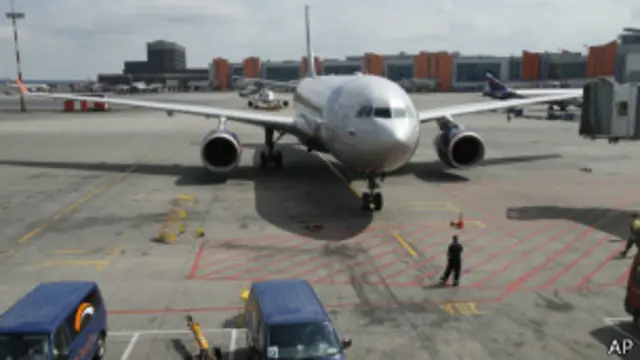 斯诺登所乘坐的俄罗斯航班客机