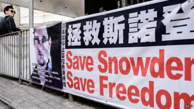 Khi ở Hong Kong, ông Snowden được một số người ủng hộ