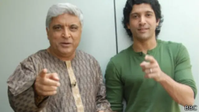 जावेद अख़्तर और फ़रहान अख़्तर