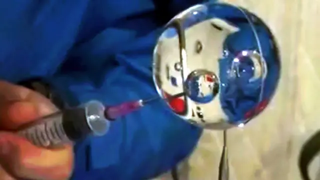 جانب من المحاضرة العلمية التي القتها الرائدة وانغ من الفضاء.