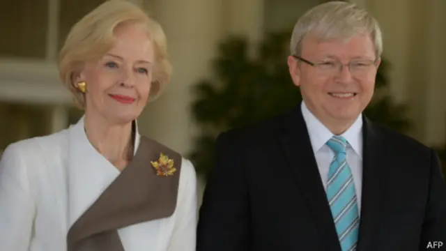 陆克文周四（6月27日）再次宣誓就任澳总理（27/06/2013）